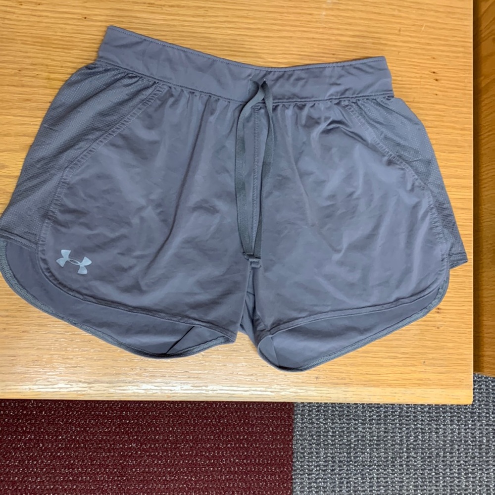 Women’s Grey Under Armor Workout Shorts